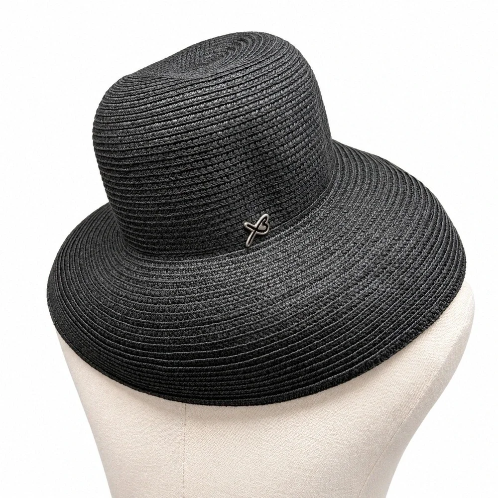 Betmar Roll-Up Black Floppy Sun Hat 4 Inch Brim Old Money Resortwear Packable